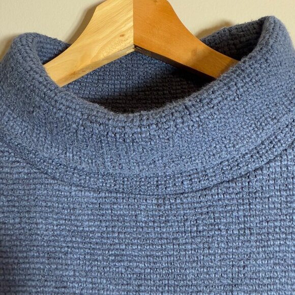Sweaty Betty Bouclé Funnel Neck Sweatshirt Pullover Women's Medium 8-10 Blue - Picture 7 of 15